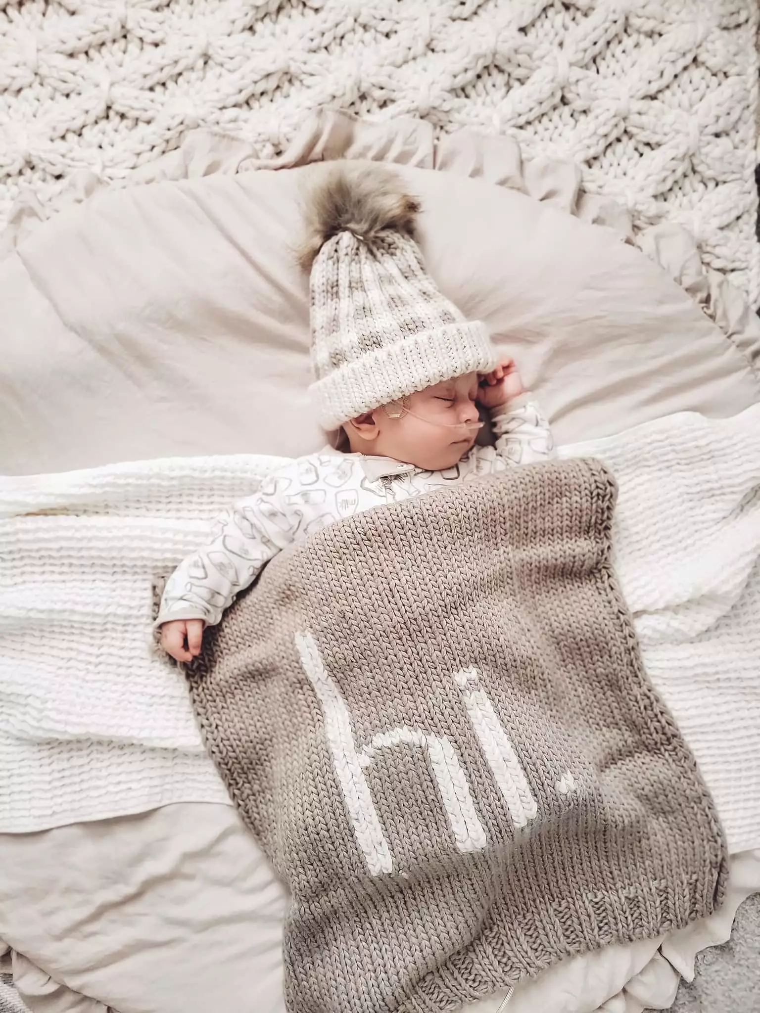 Huggalugs - Hi. Pebble Knit Baby Blanket