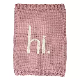 Huggalugs - Hi. Rosy Knit Baby Blanket