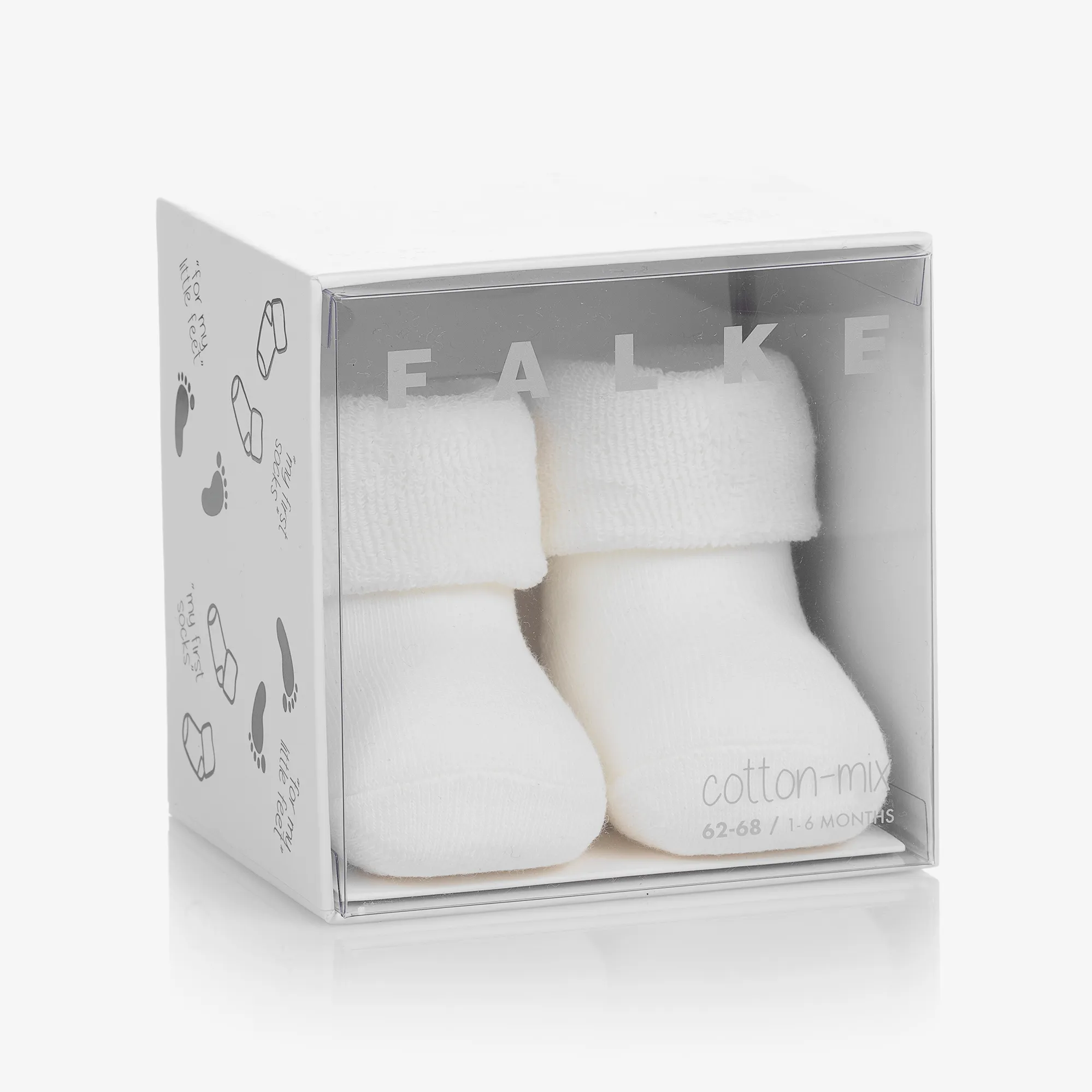 Ivory Cotton Baby Socks