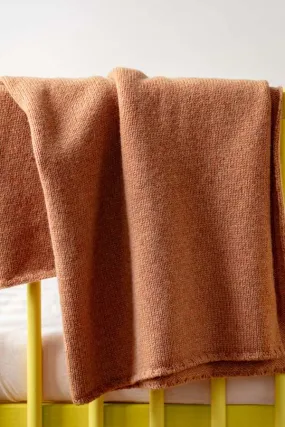 Kids Caramel BABY KNITTED BLANKET 85 x 68 CM - TOFFEE