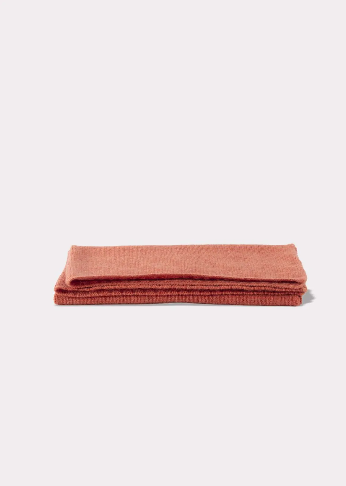 Kids Caramel BABY KNITTED BLANKET - CORAL