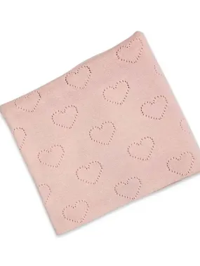 Kids Viverano Organics Organic Cotton Knit Pointelle Baby Blanket - Hearts