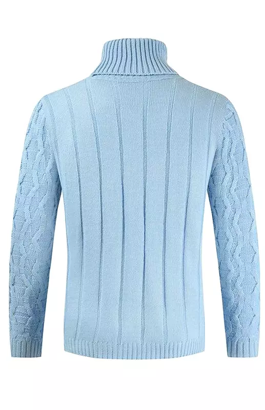 Knitted Men Turtleneck Sweater