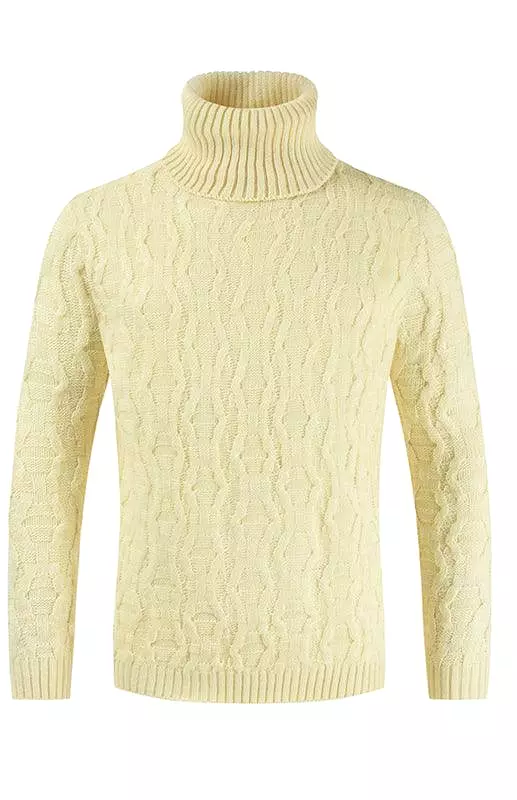 Knitted Men Turtleneck Sweater