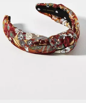 Lele Sadoughi Floral Brocade Knot Headband