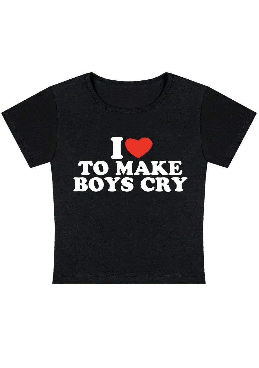 Love To Make Boys Cry Y2k Baby Tee