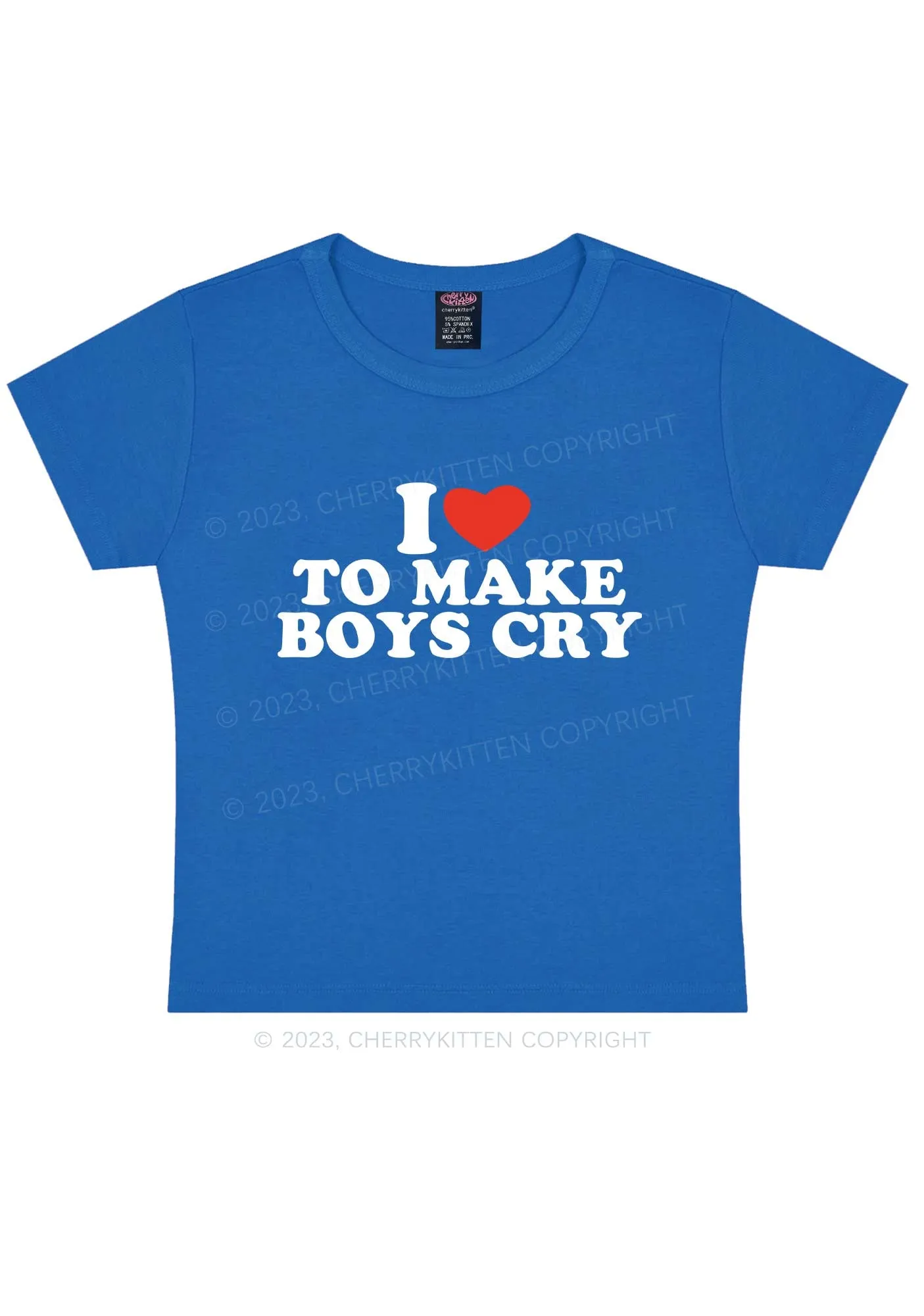 Love To Make Boys Cry Y2k Baby Tee