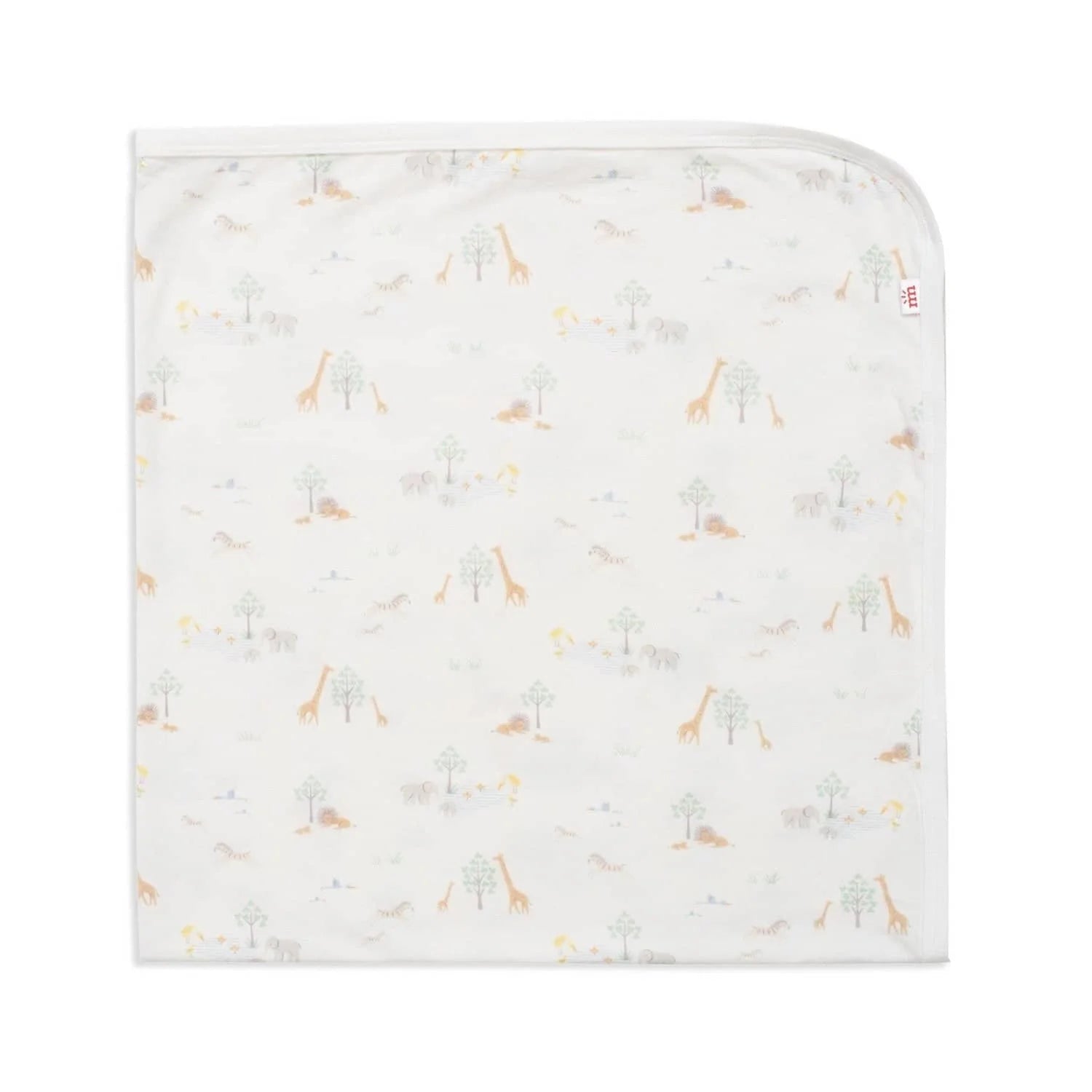 Magnetic Me - White Serene Safari Baby Blanket