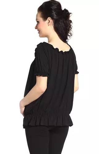 Momo Maternity Elastic-Waist Top