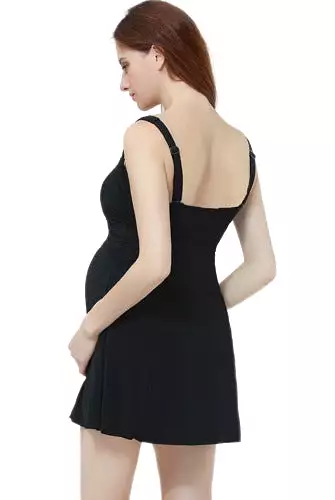 Momo Maternity UPF 50+ One Piece Swimdress Bathing Suit