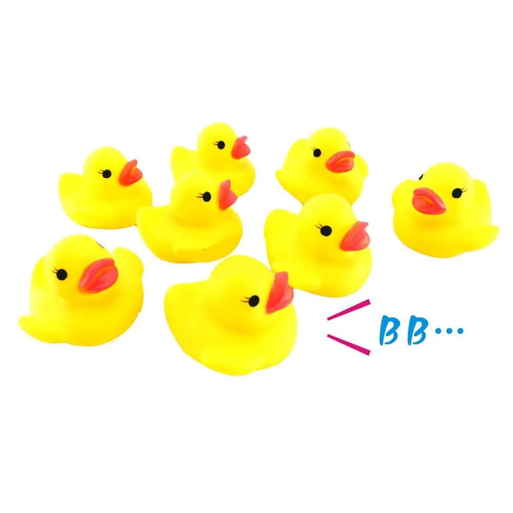 Newborn Bath Squeezing Call Rubber Duck Ducky Duckie Bathroom Shower