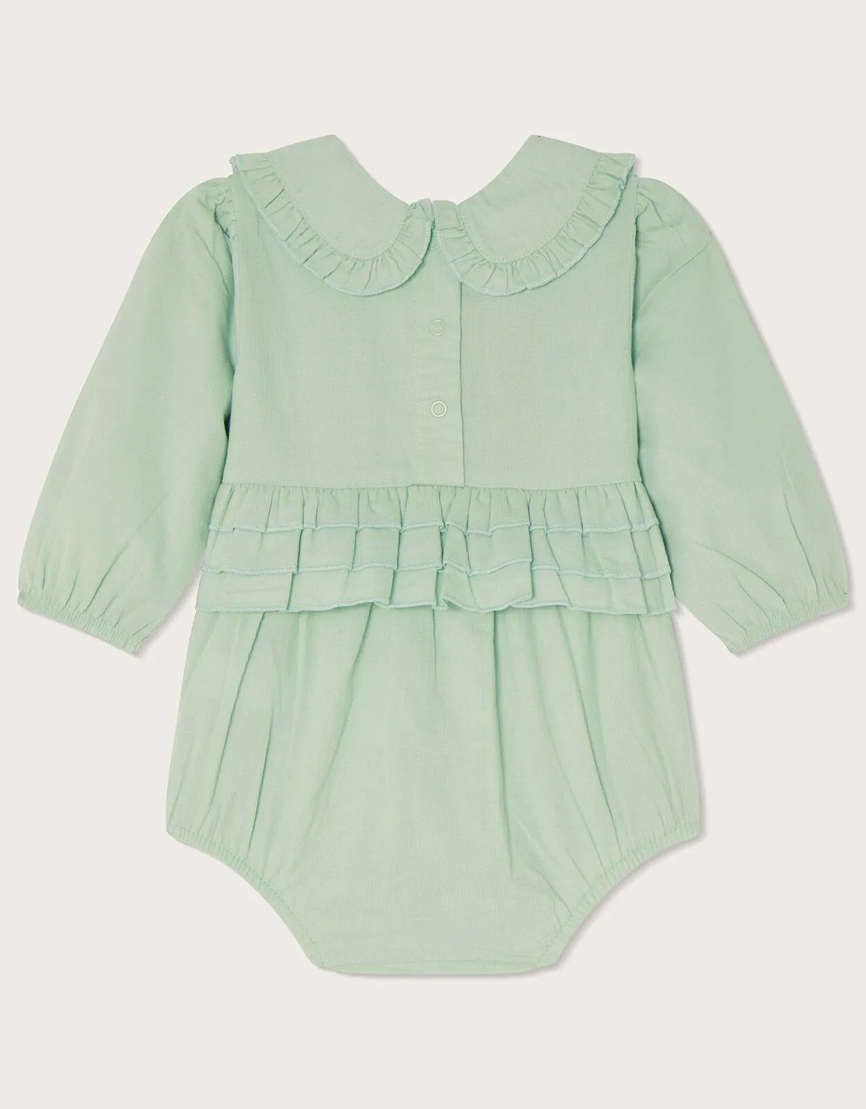 Newborn Cord Romper  Green