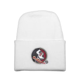 Newborn Knit Cap with Seminole Head