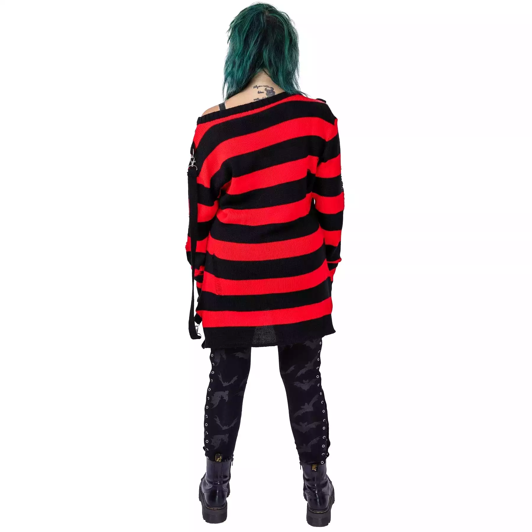 ORIANA JUMPER - BLACK/RED