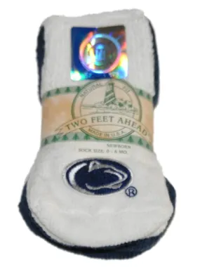 Penn State Nittany Lions Two Feet Ahead Infant Baby Newborn 3 Pair Socks Pack