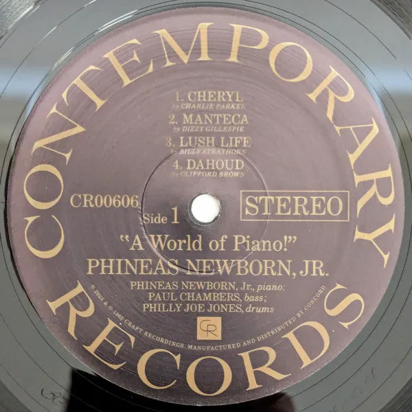 Phineas Newborn Jr. ~ A World Of Piano!