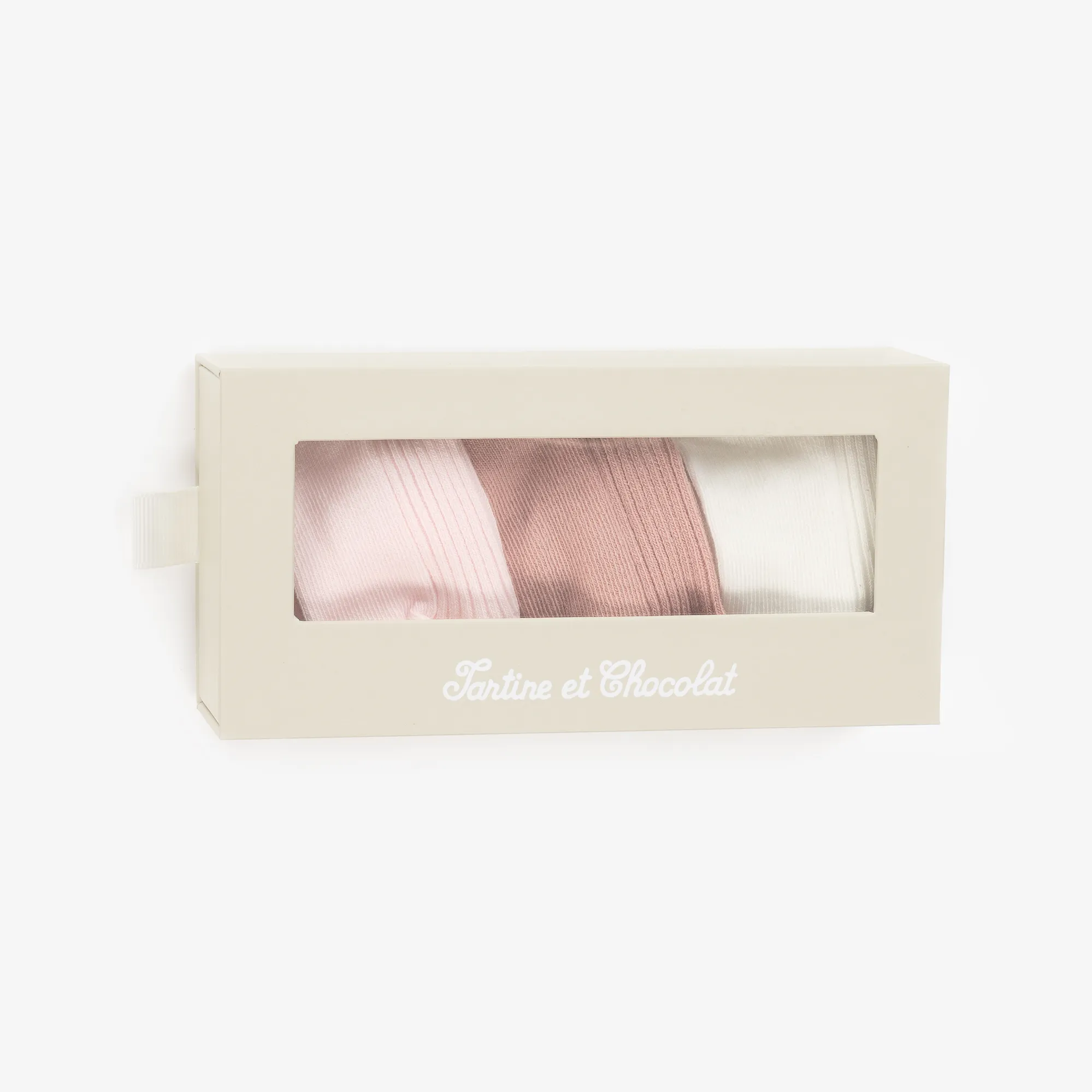 Pink Cotton Baby Socks (3 Pack)