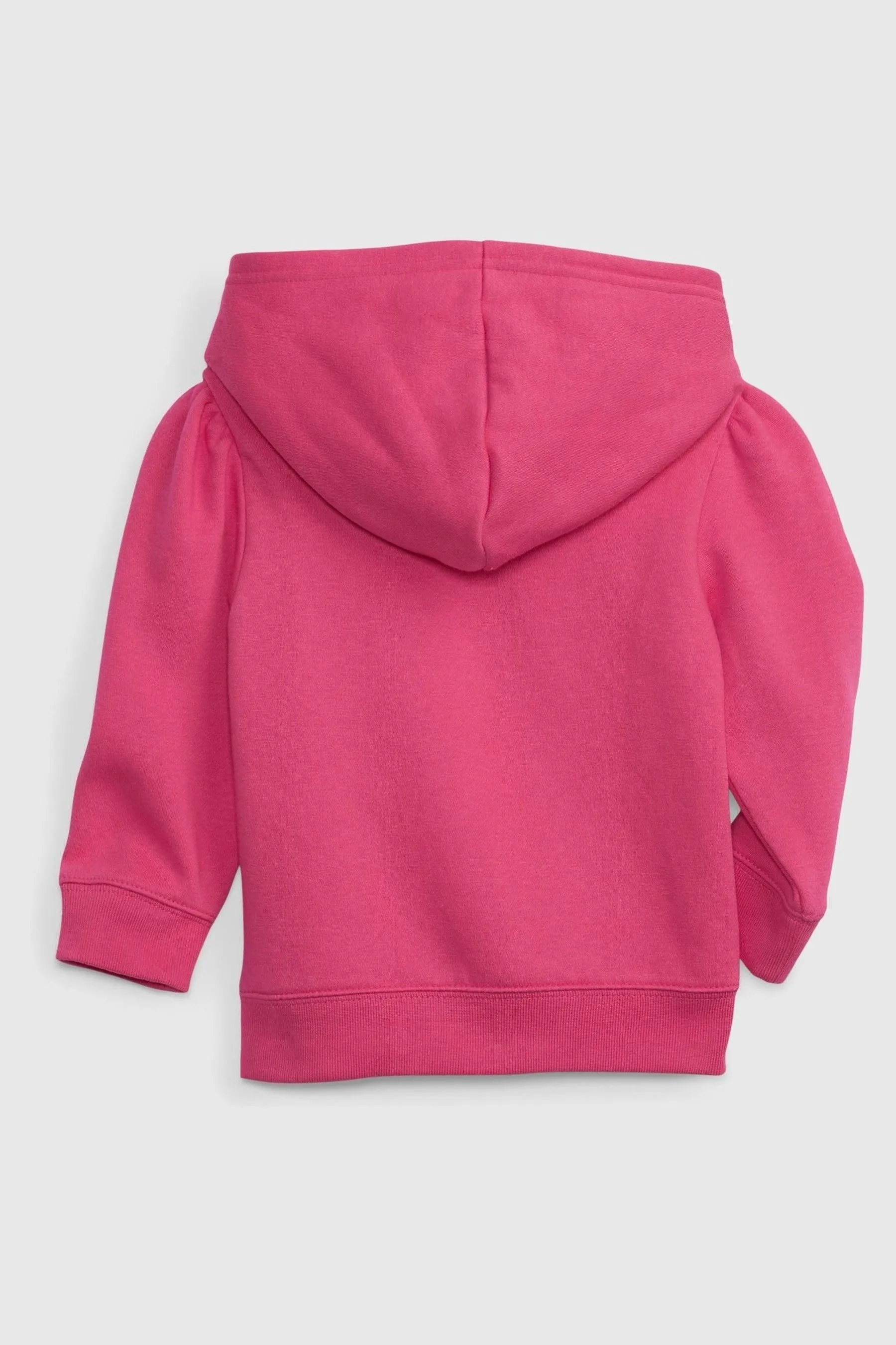 Pink Logo Puff Sleeve Overhead Hoodie (Newborn-5yrs)