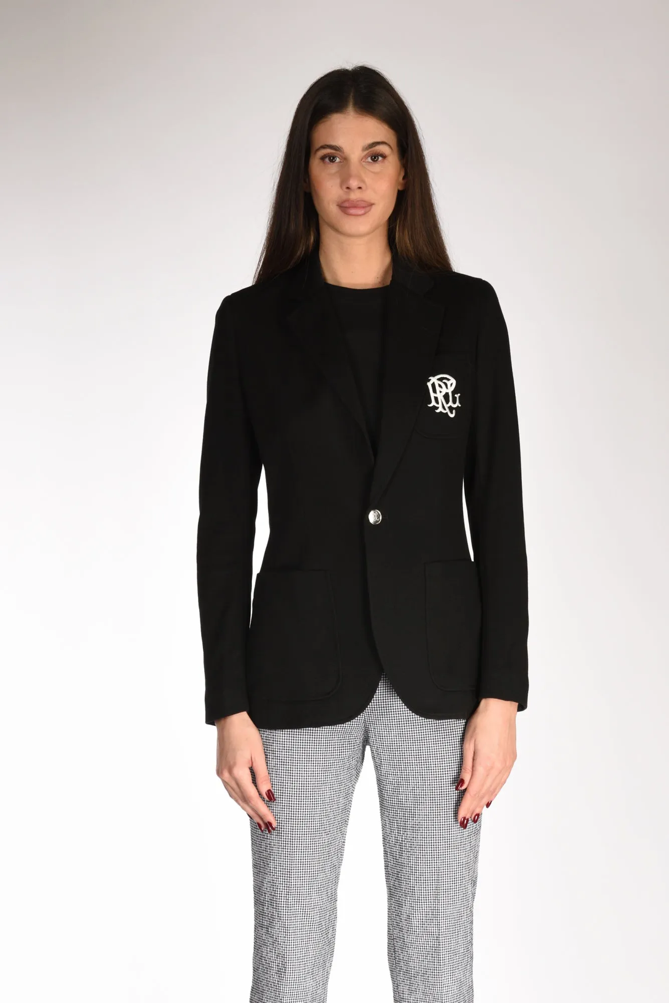 Polo Ralph Lauren Blazer Jaquard Nero Donna