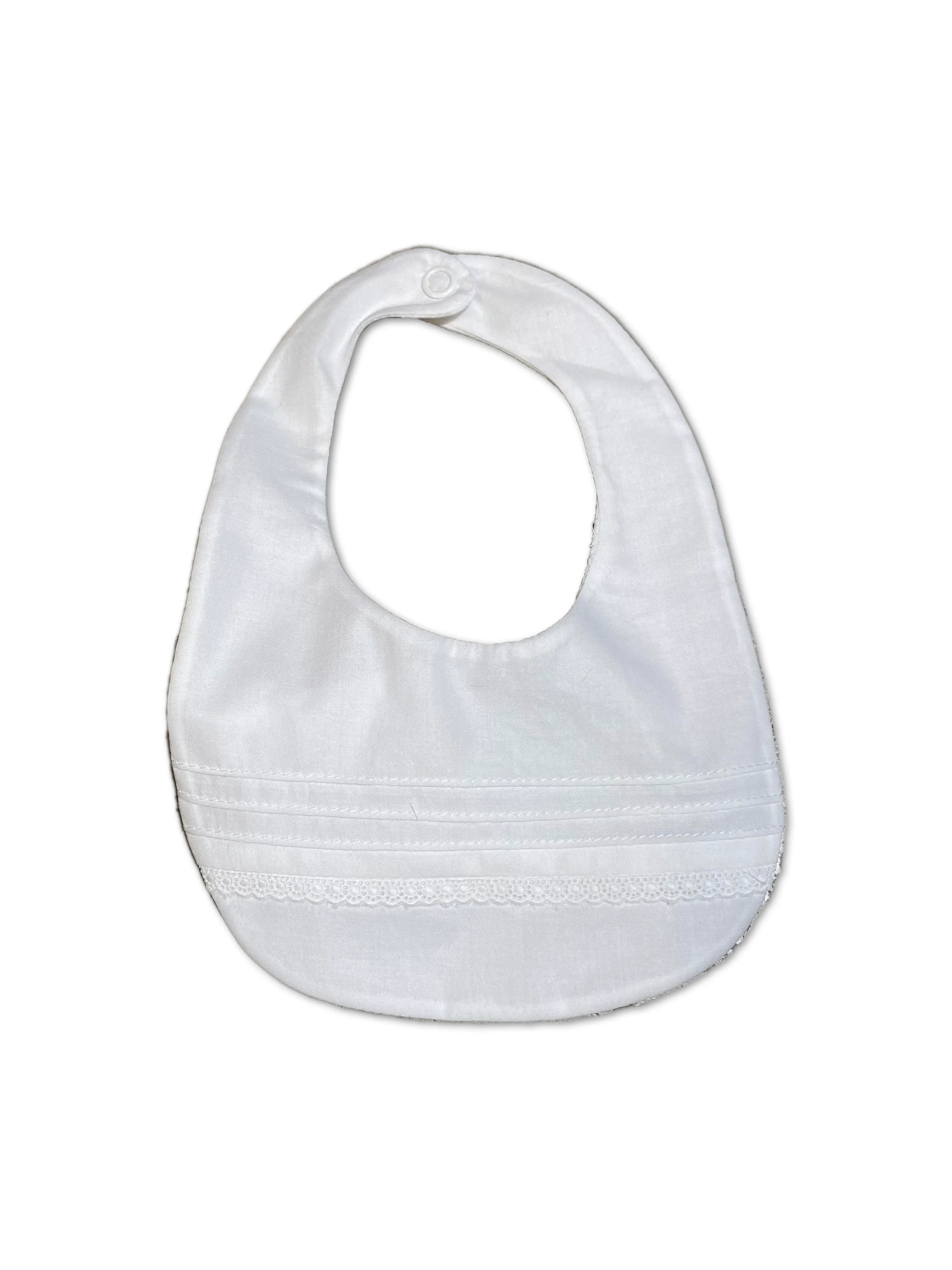 Purete du Babe White Baby Cotton Bib