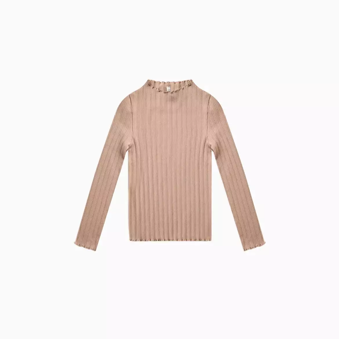 Rylee + Cru Rose Long Sleeve Rib Baby Tee