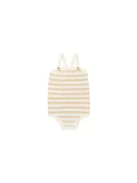 Rylee & Cru - Sand Stripe Knit Baby Romper