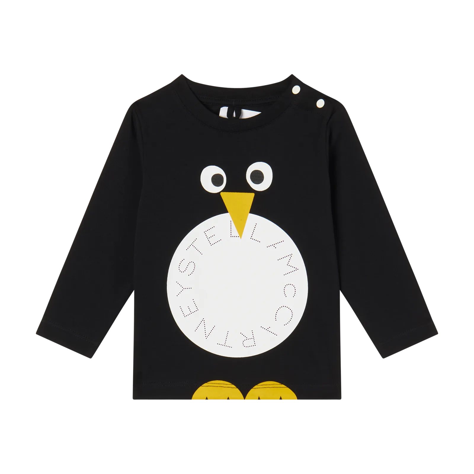 Stella McCartney Baby Boy LS Tee w/ Penguin Logo Disc Print