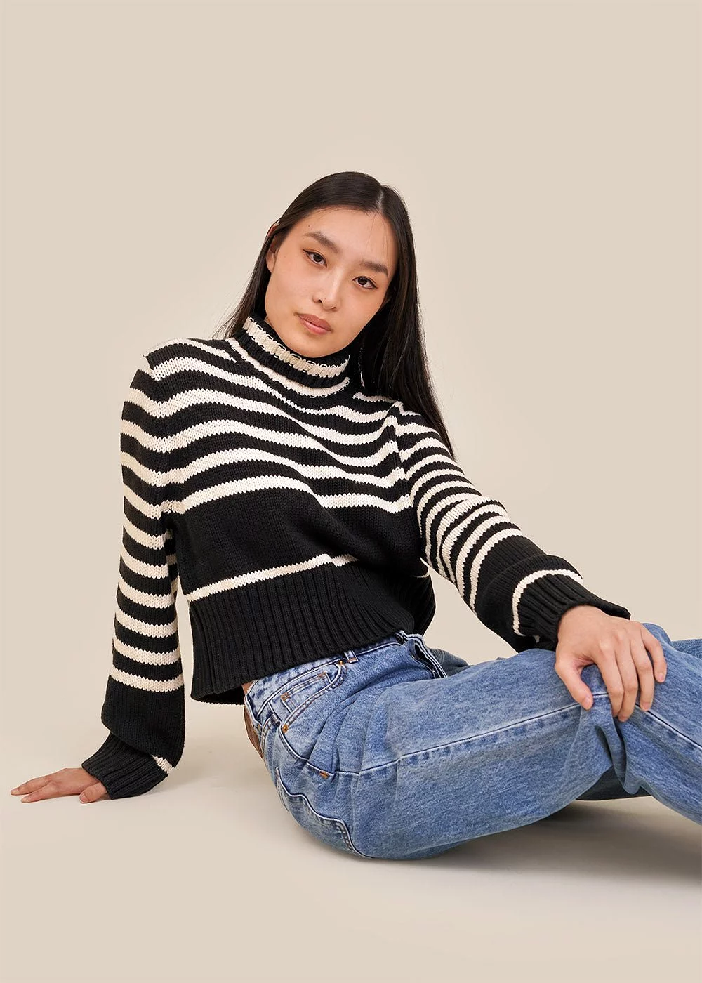 Striped Luigi Turtleneck Sweater