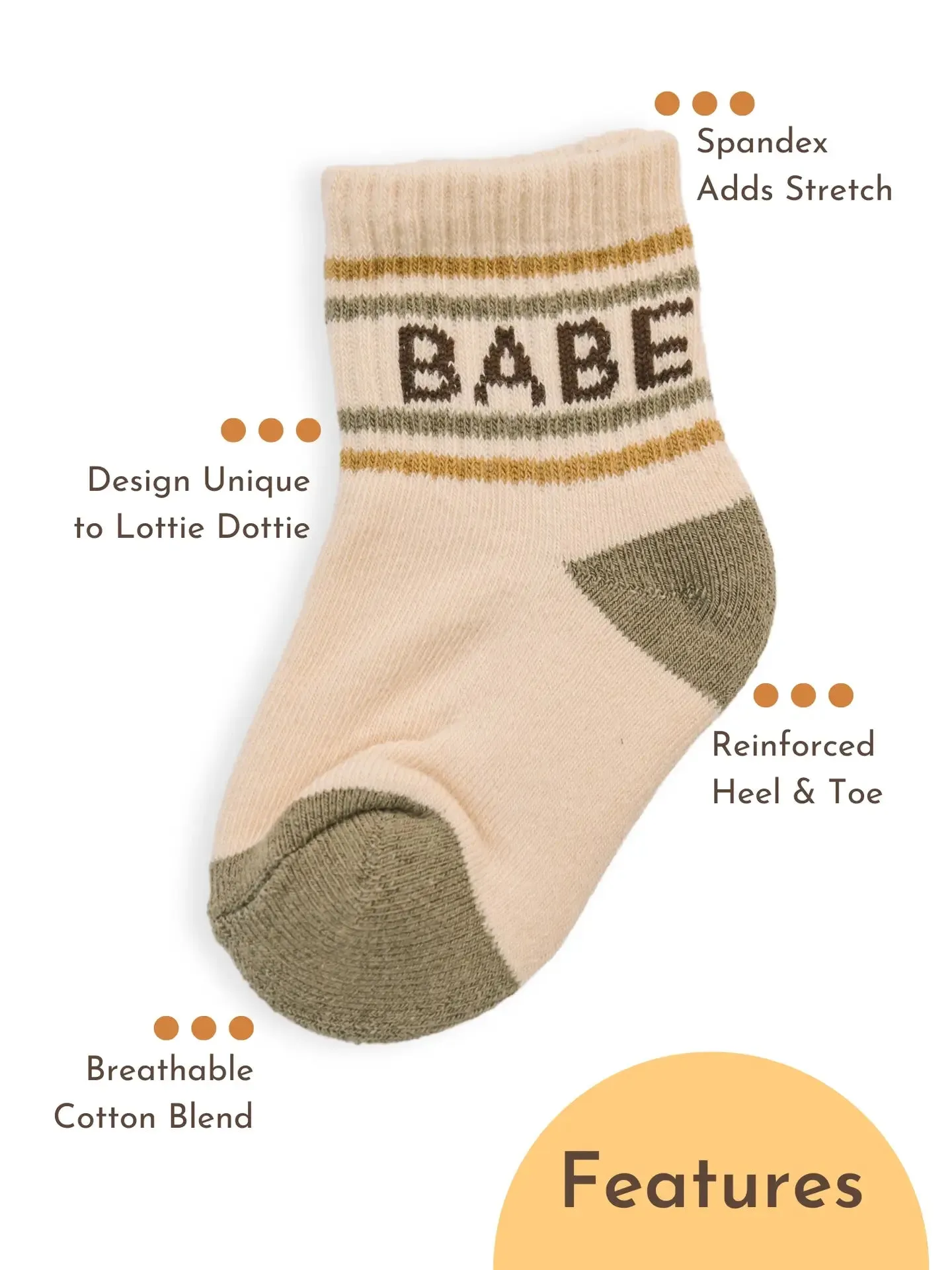 The Retro BABE + CHECKER Socks (Pack of 2) - BABY