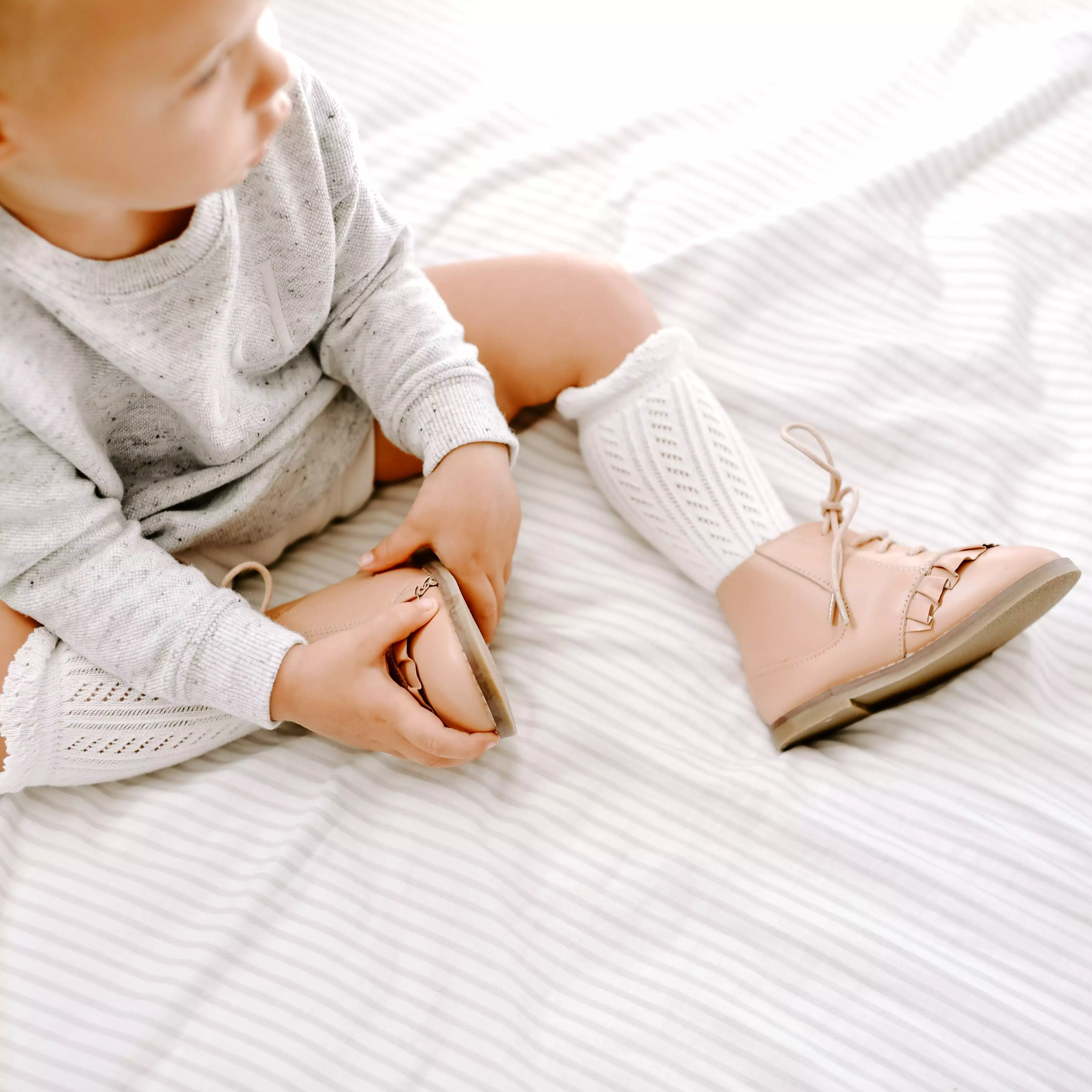 Toddler white sock