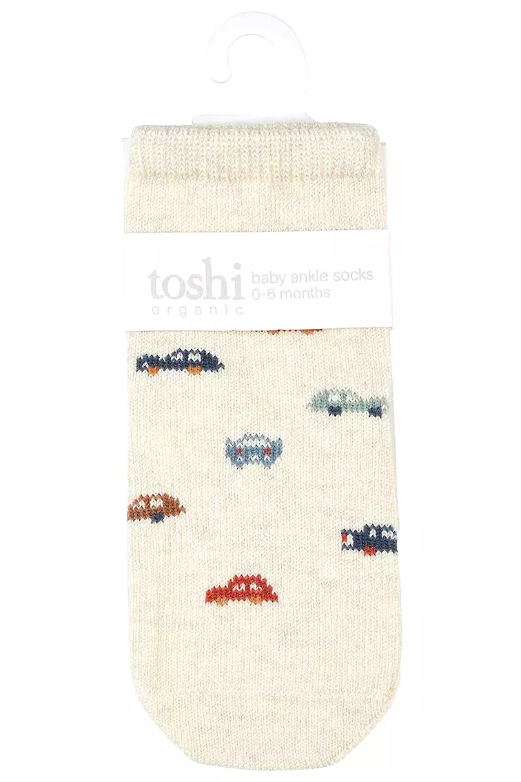 Toshi Organic Baby Socks Jacquard SPEEDIE