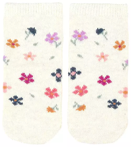 Toshi Organic Baby Socks Jacquard WILDFLOWERS