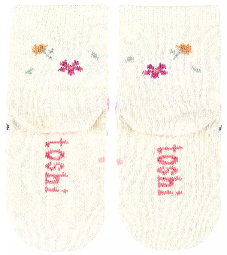 Toshi Organic Baby Socks Jacquard WILDFLOWERS