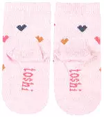 Toshi Organic Socks Ankle Jacquard - Hearts