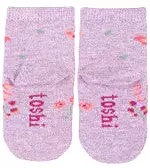 Toshi Organic Socks Ankle Jacquard - Lavandula