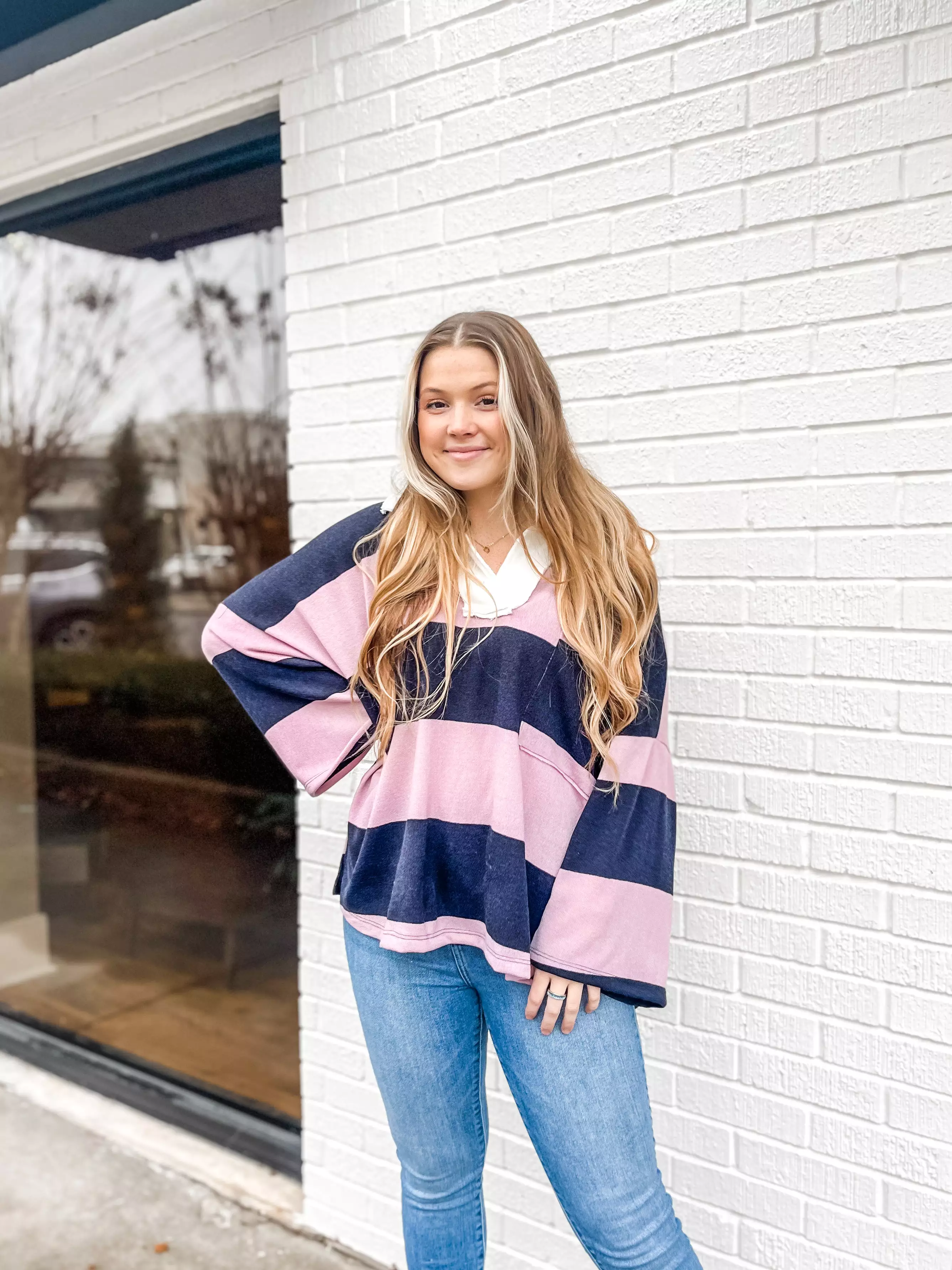 Varsity Team Striped Sweater