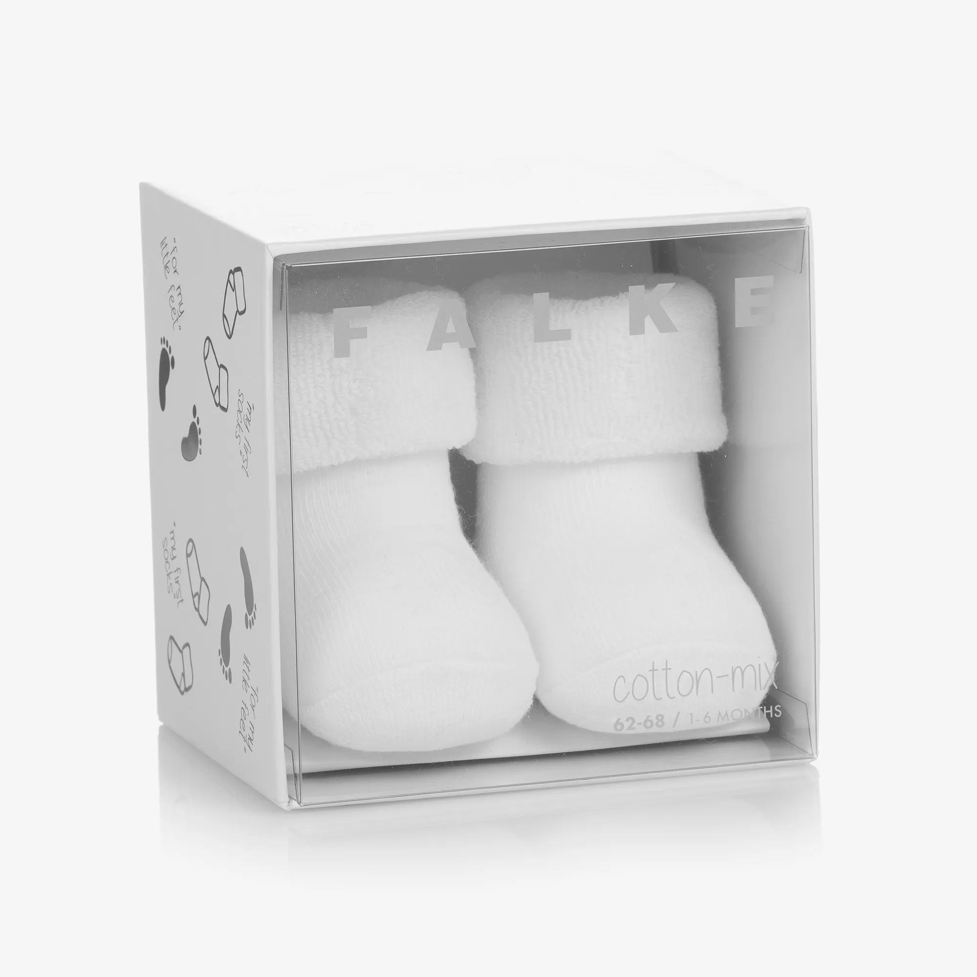 White Cotton Baby Socks