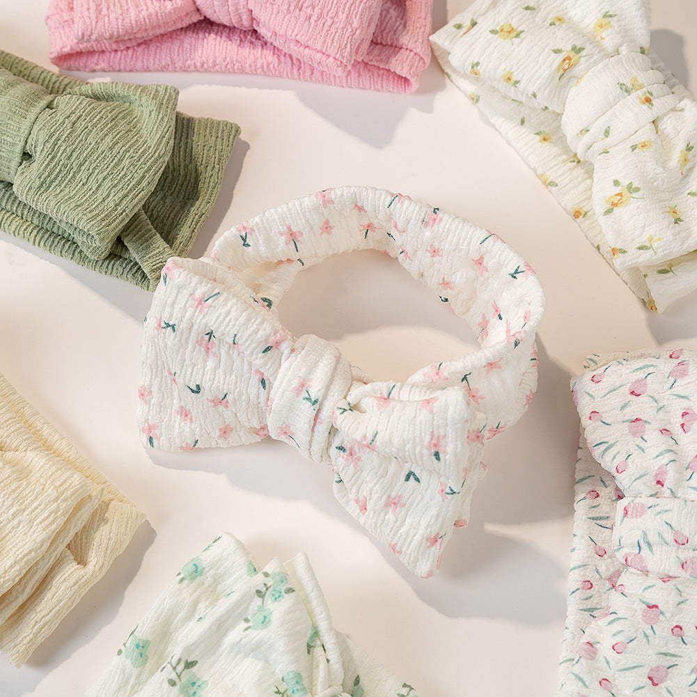 Zali Baby Headband Bow in Bluebell