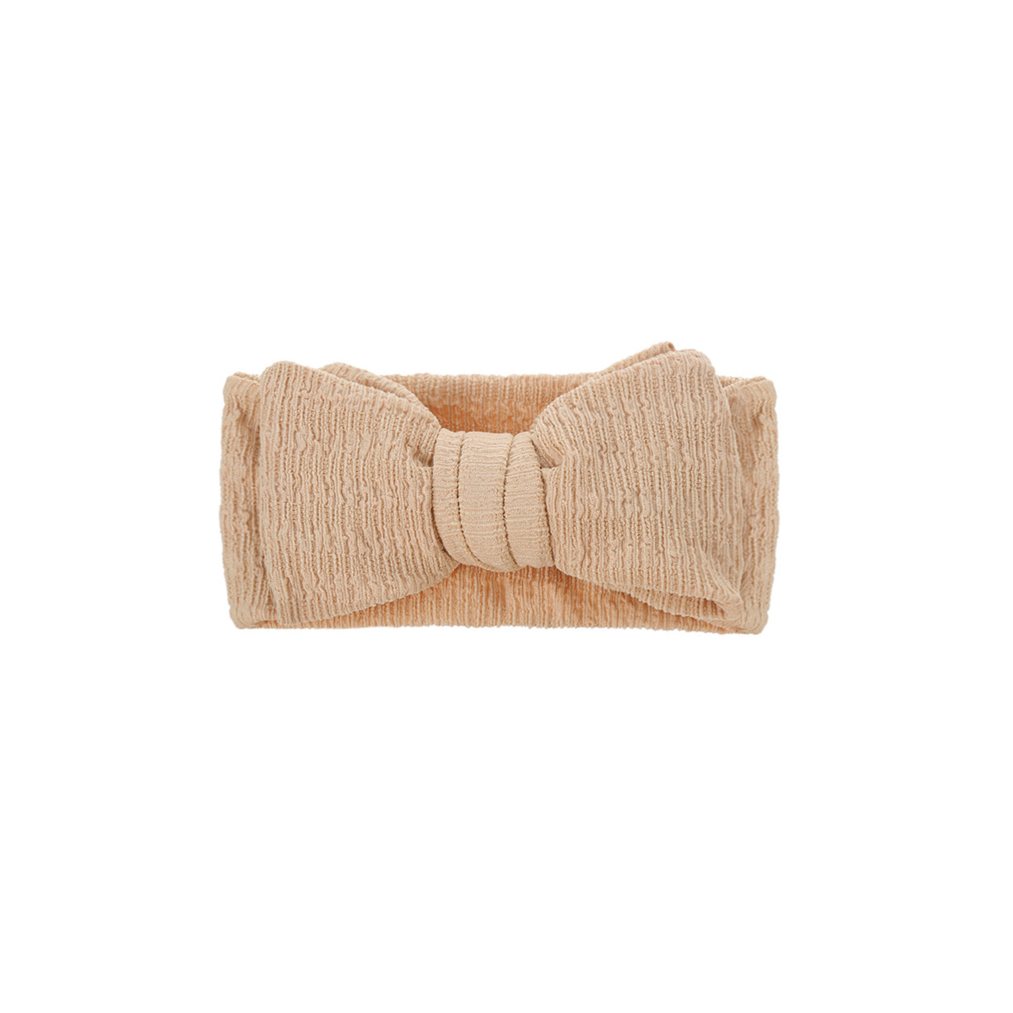 Zali Baby Headband Bow in Latte