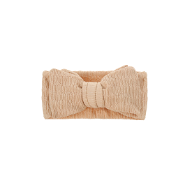 Zali Baby Headband Bow in Latte