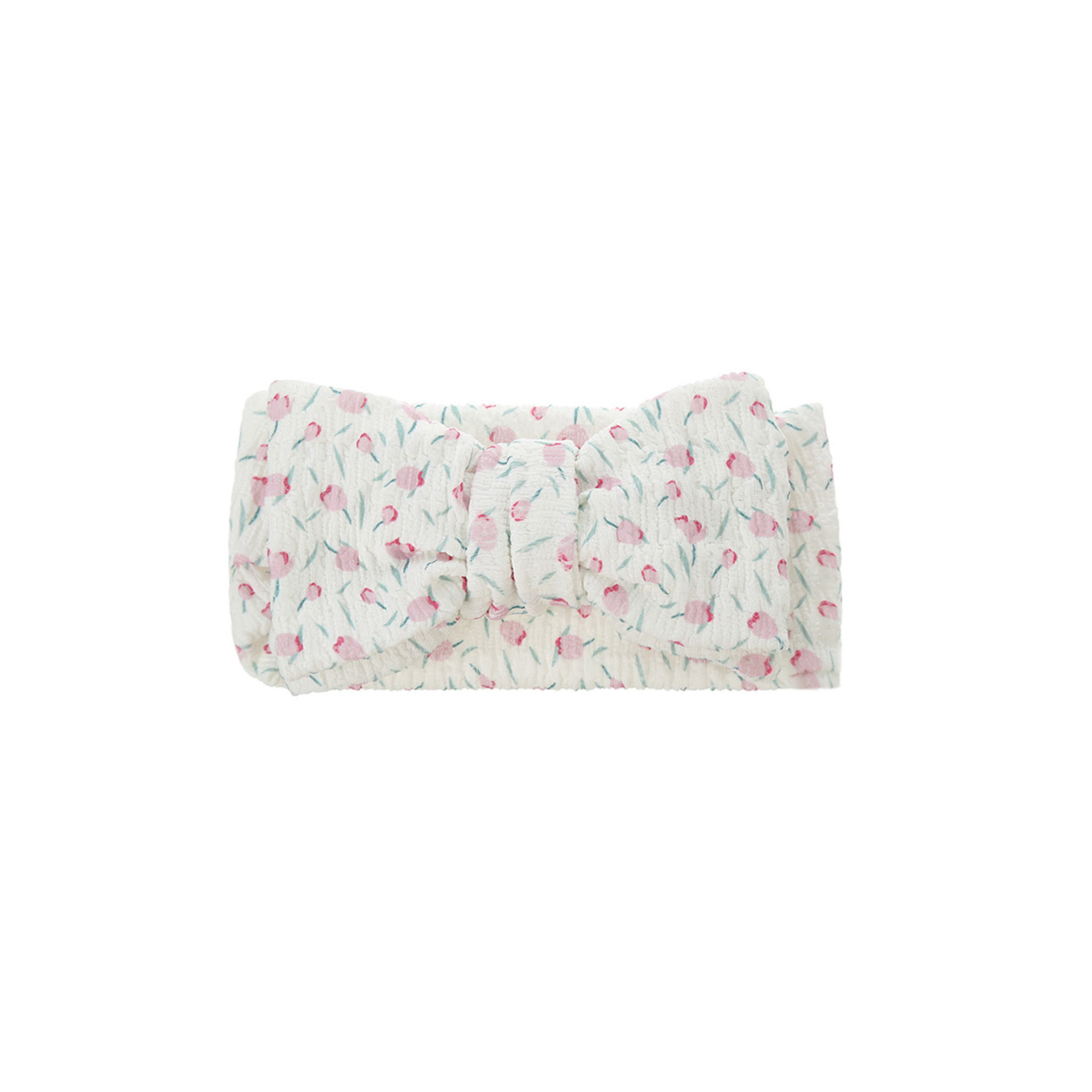 Zali Baby Headband Bow in Pink Rose