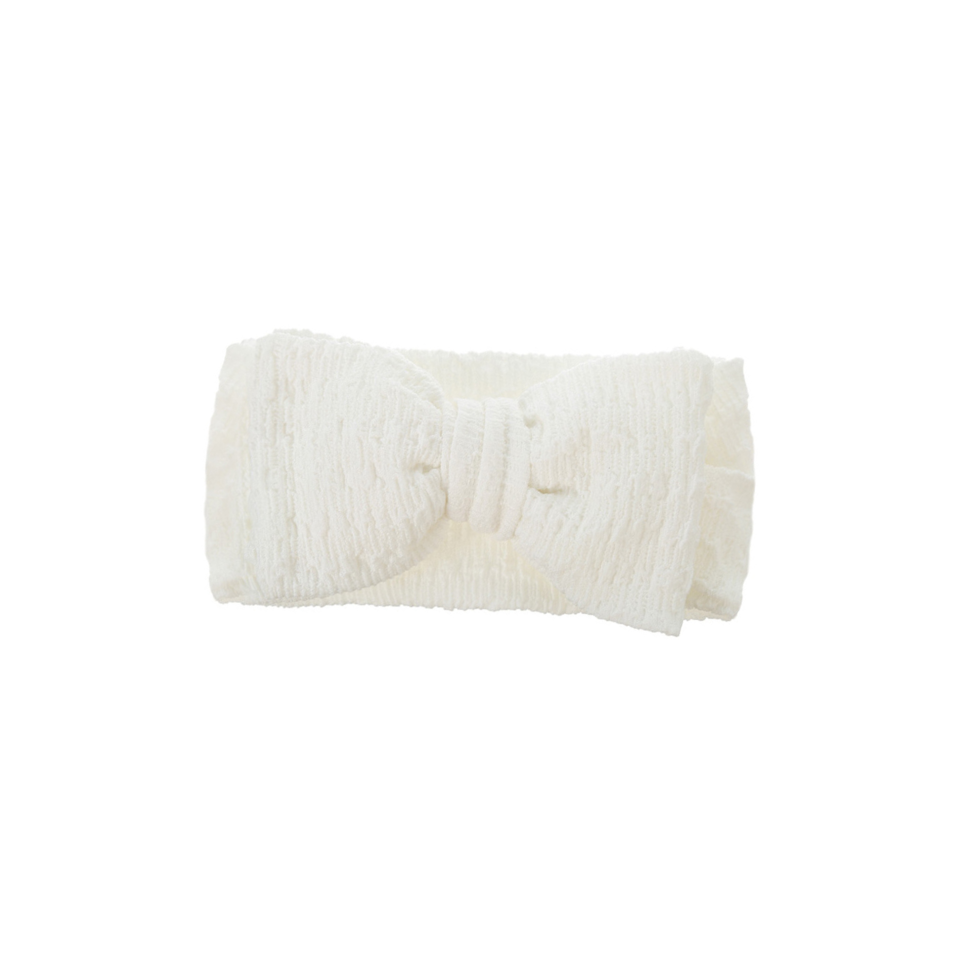 Zali Baby Headband Bow in White