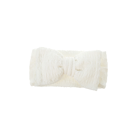 Zali Baby Headband Bow in White