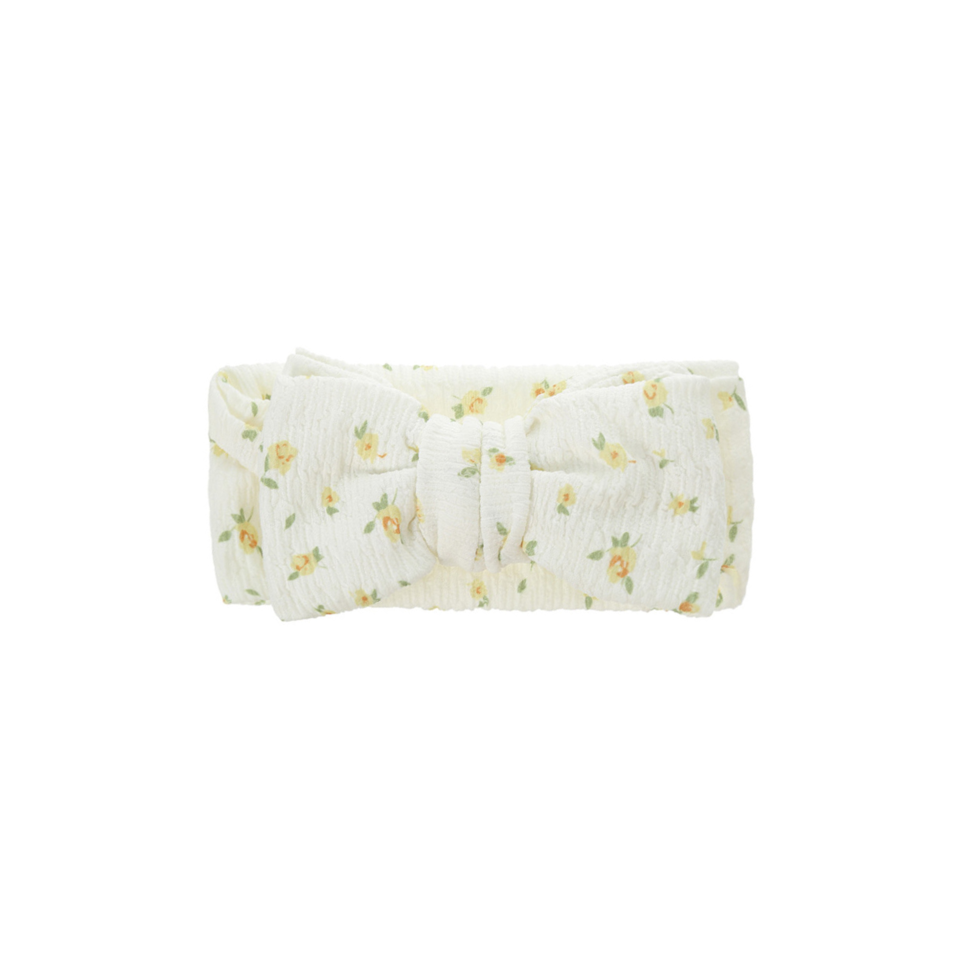 Zali Baby Headband Bow in Yellow Rose